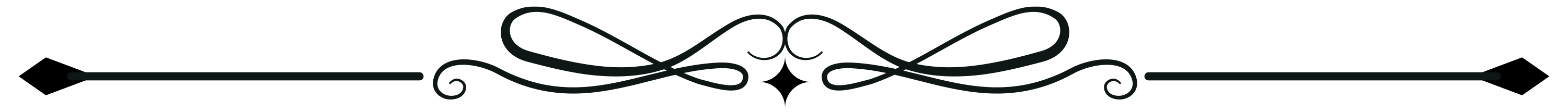 Calligraphy flourish divider